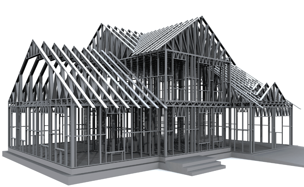 Каркас дома из ЛСТК