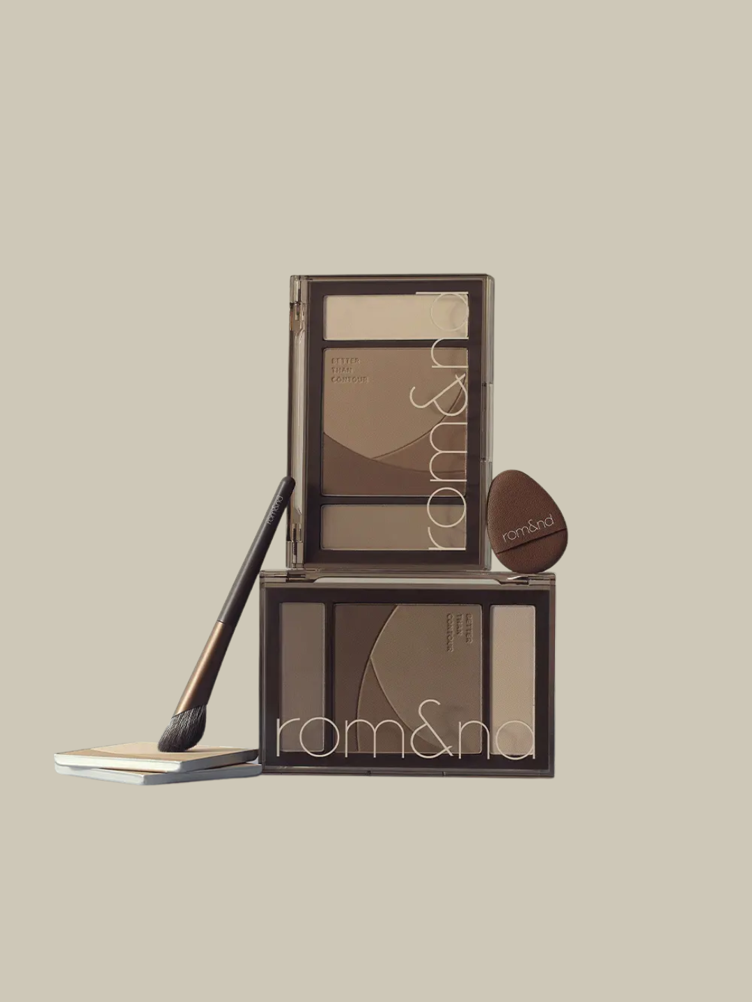 Палетка для контуринга лица rom&amp;nd Better Than Contour — качественная корейская косметика для создания естественных теней.