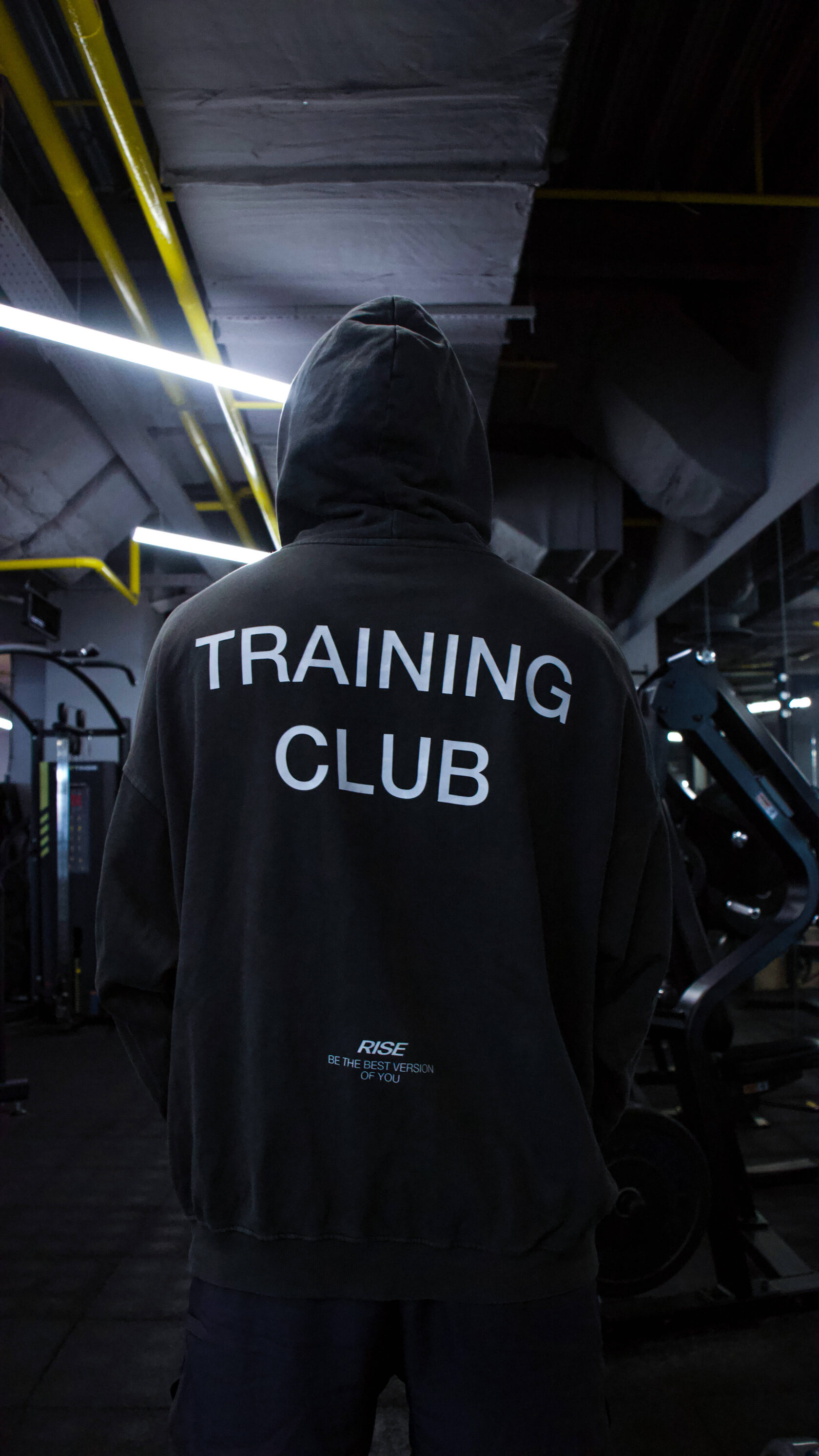 Мужское худи Rise Training Club черного цвета