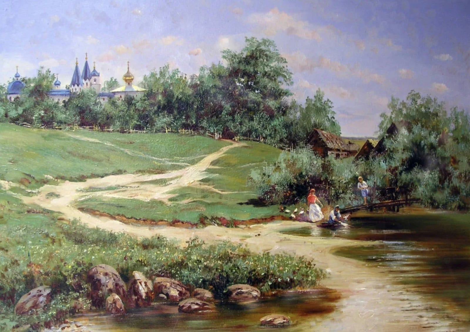 У реки