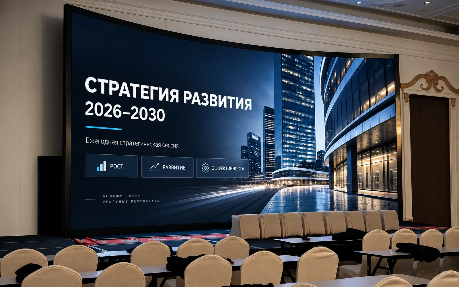 Сценический LED-экран для концертного зала во Владивостоке