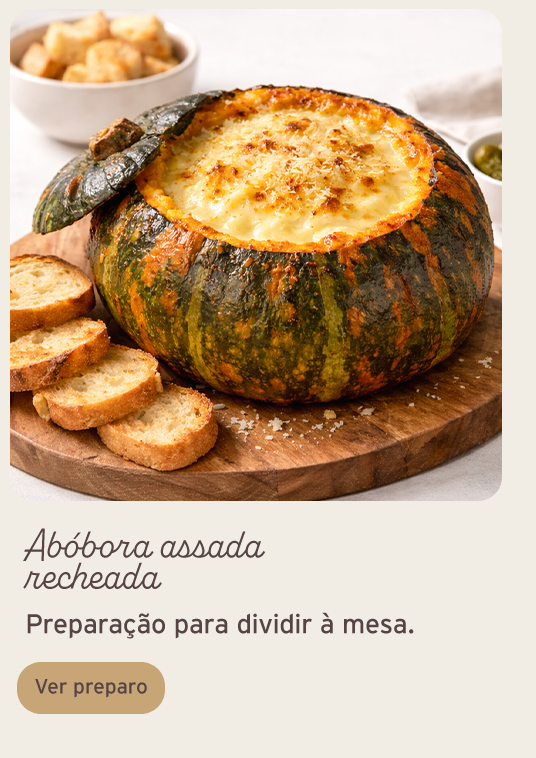 Receita abóbora recheada