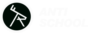 Логотип АнтиШкола английского antischool