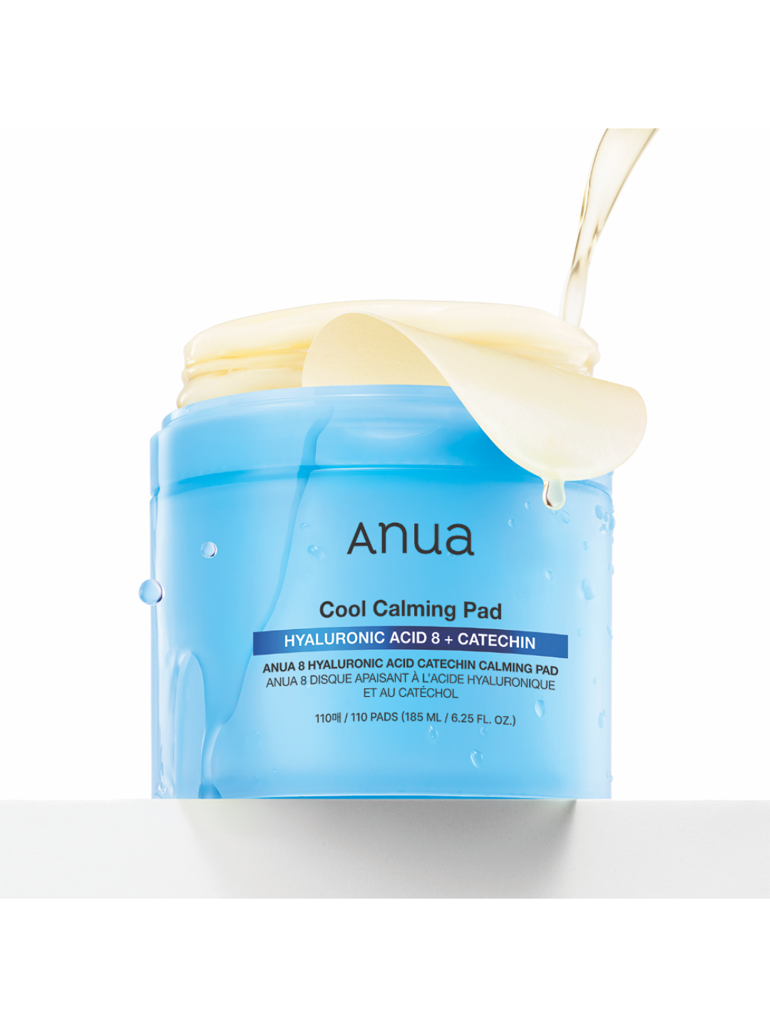Успокаивающие пэды Anua с 8 видами гиалуроновой кислоты и катехином для глубокого увлажнения. Идеально для сухой и чувствительной кожи в Центральной Азии. 100% оригинал из Кореи.