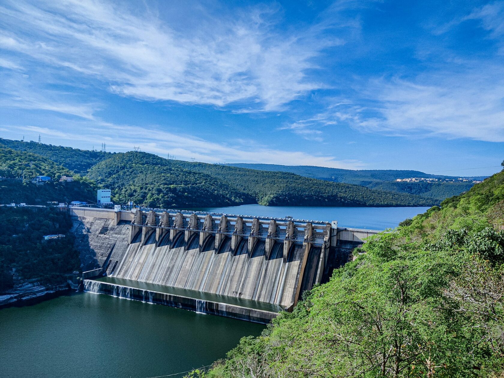 Hydropower dam construction powerhouse