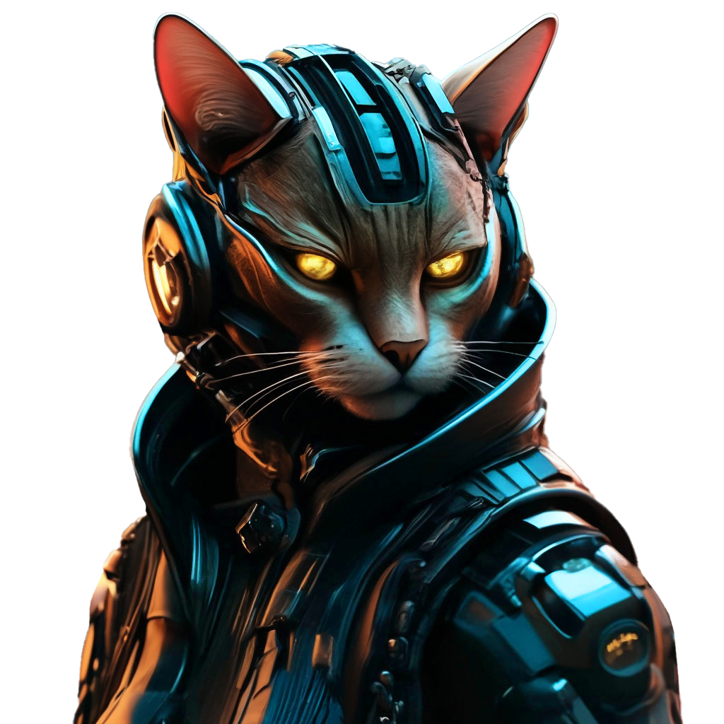 кот киберпанк - Разработка сайтов в Молдове и Приднестровье