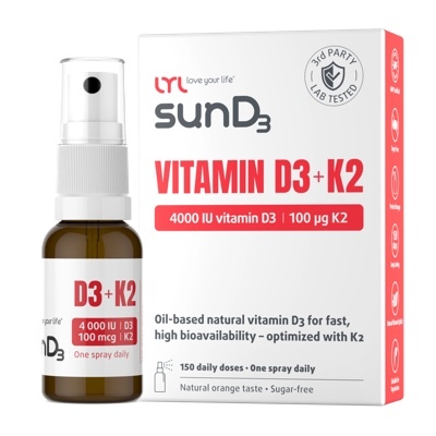 LYL sunD3 Vitamin D3 + K2