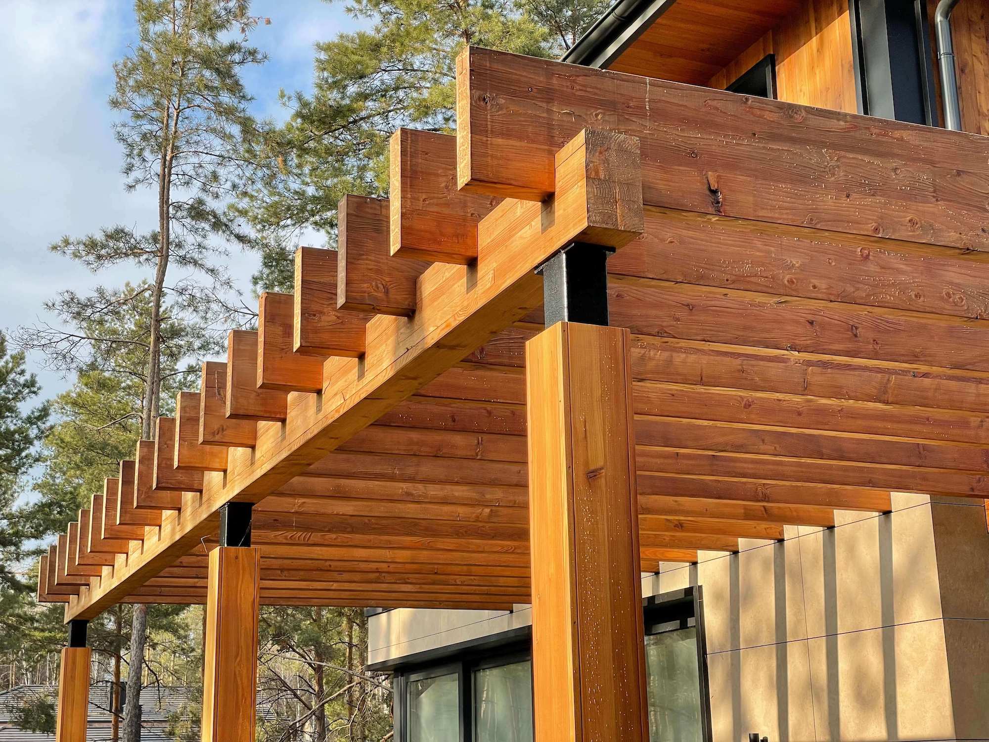 Пергола з модрини