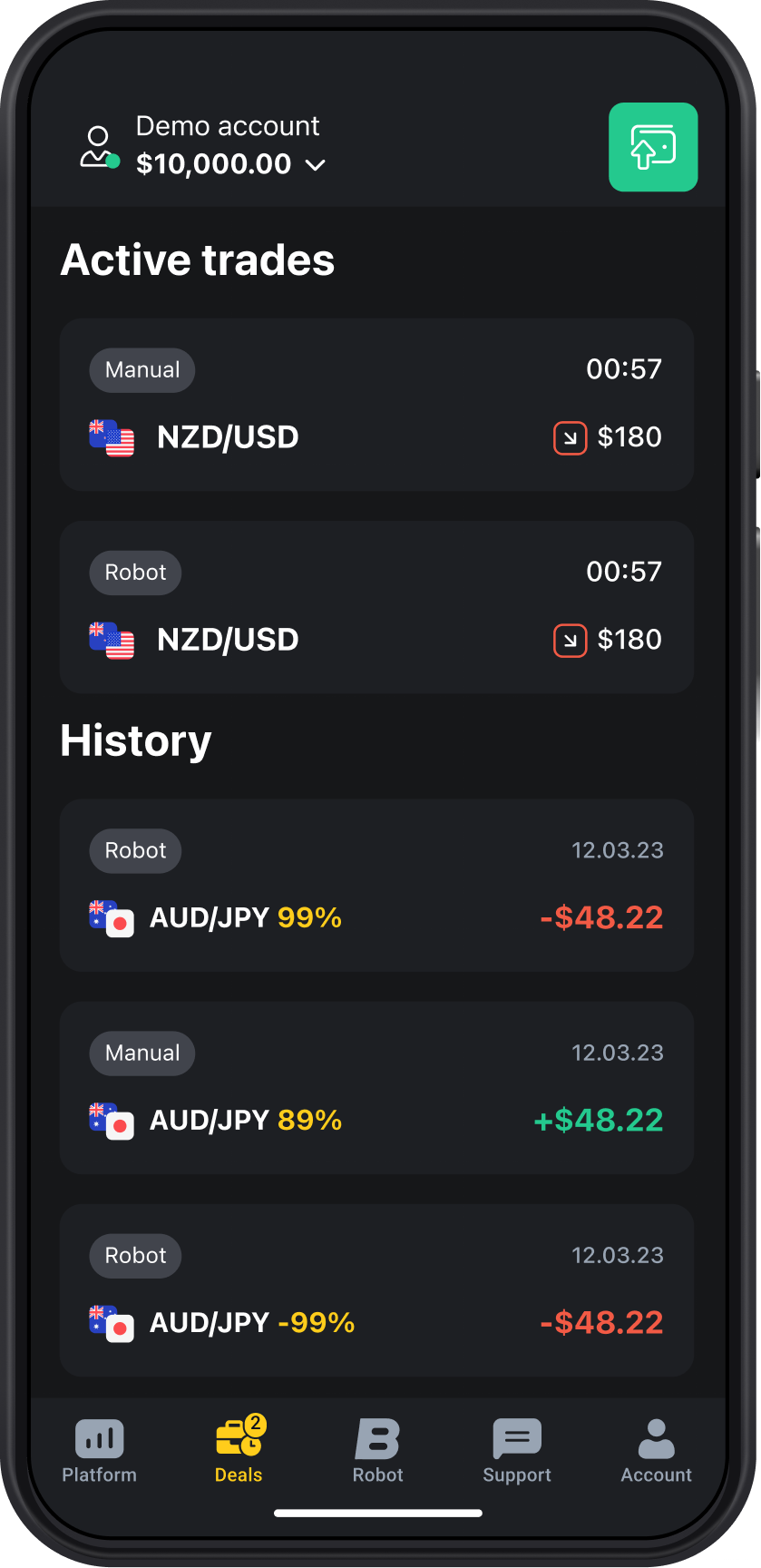 Tradematix Robots for Binomo