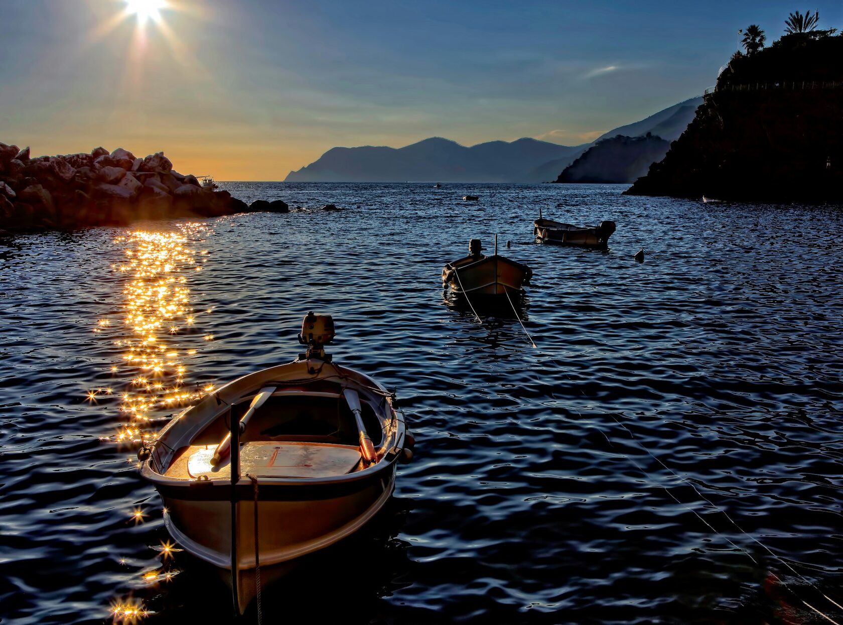 Sunset sea