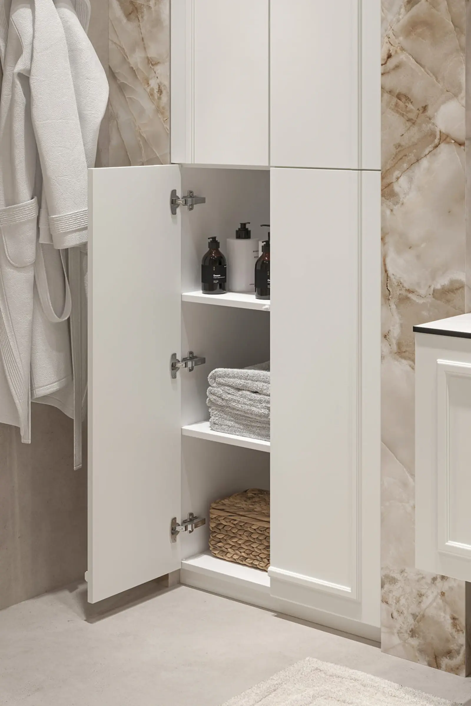 Fitted mirrored bathroom cabinet Peterborough