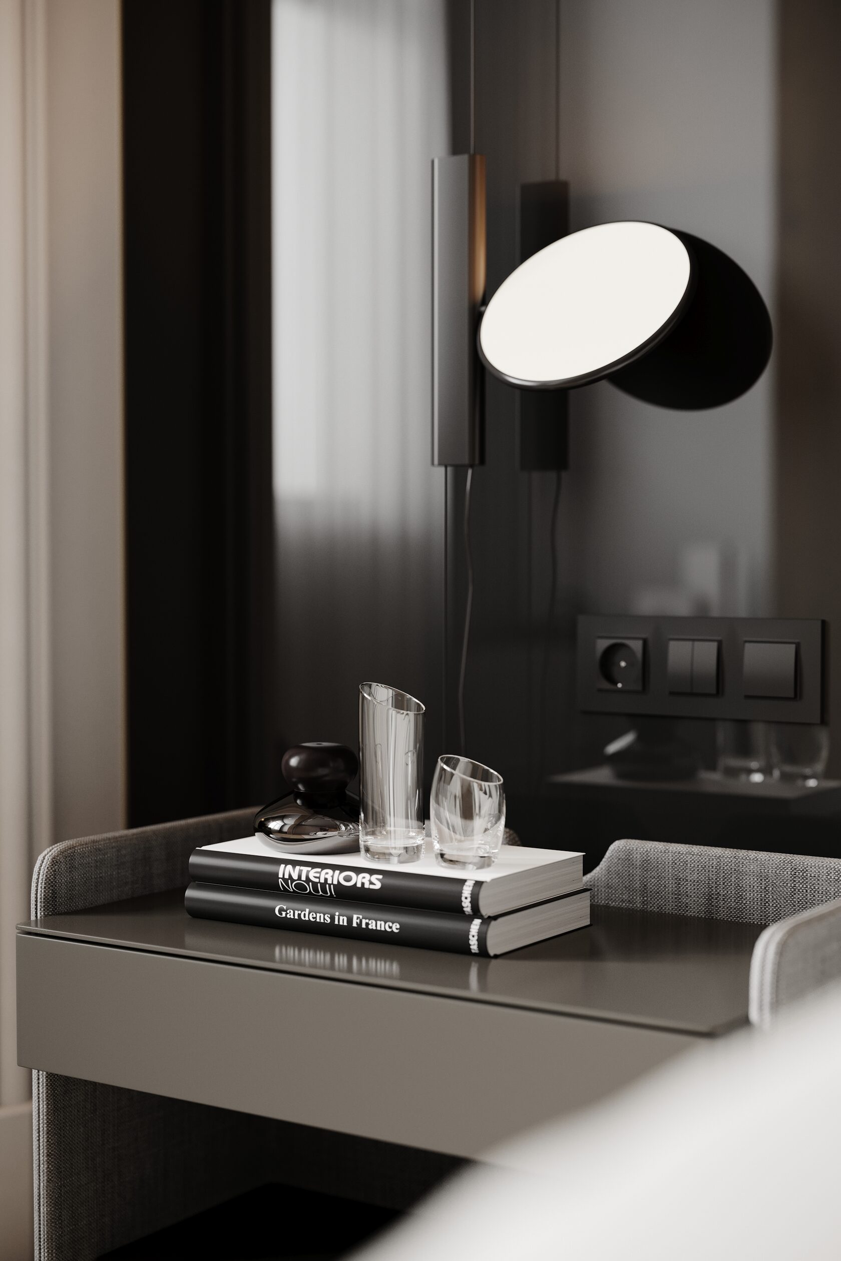 This spacious two-bedroom apartment is located on one of the top floors, offering panoramic views of Moscow