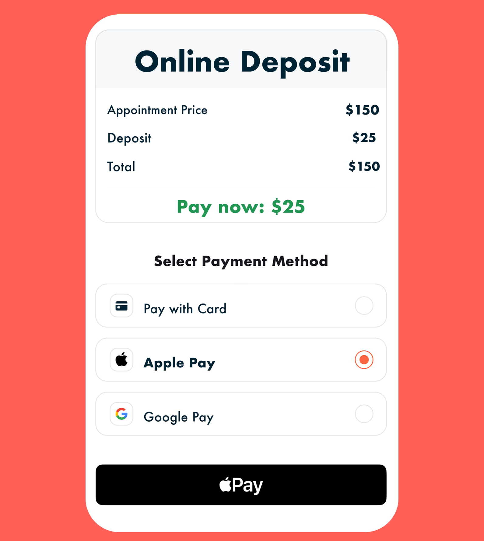 Online payments and deposits
