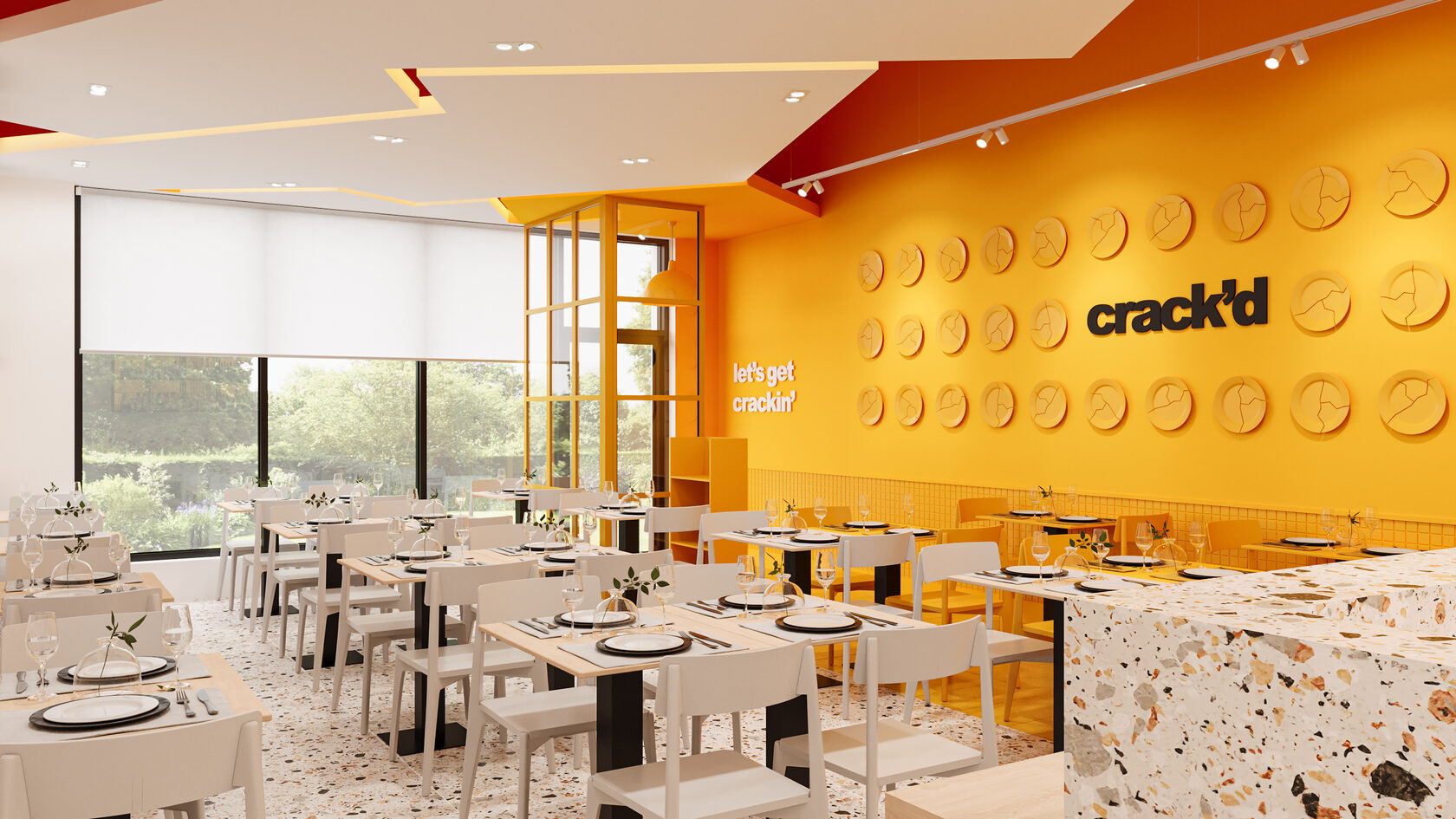 INTERIOR DESIGN PROJECT OF A RESTAURANT CRACKD