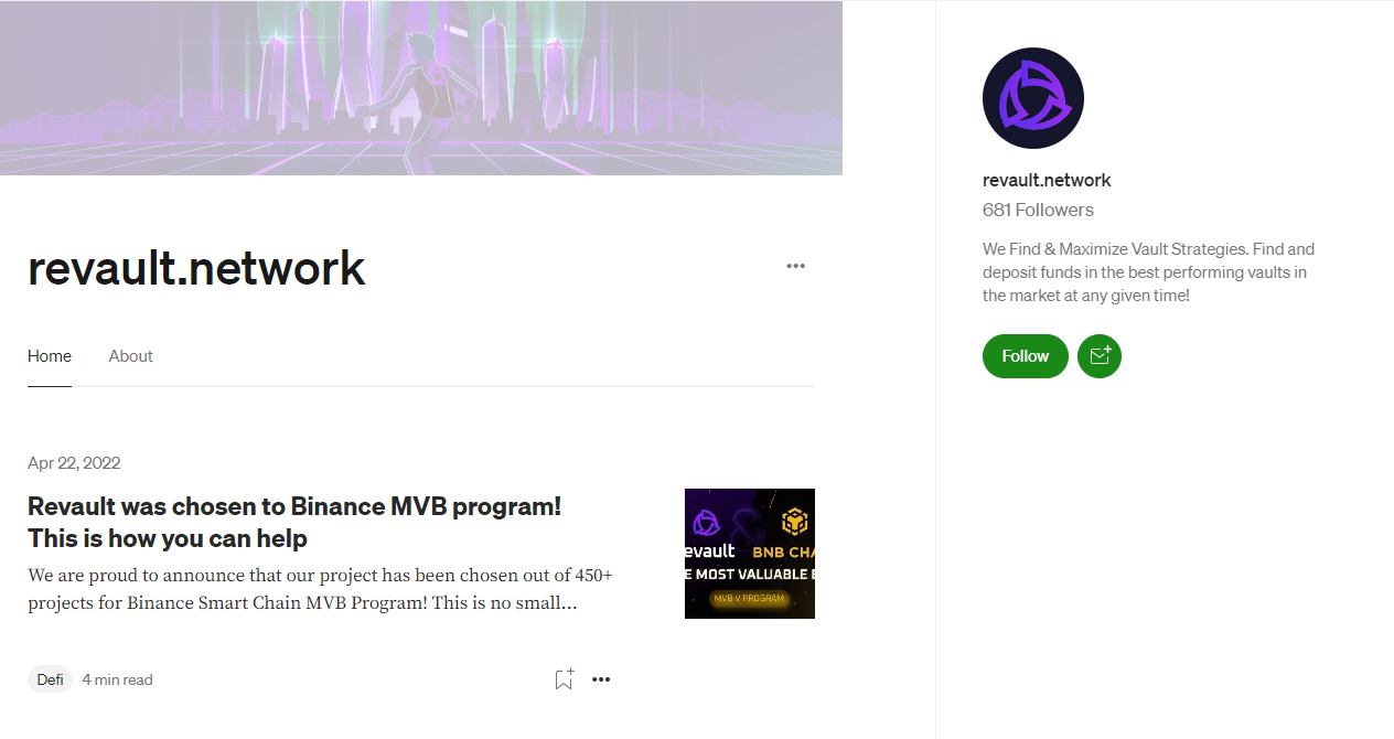 Revault social media