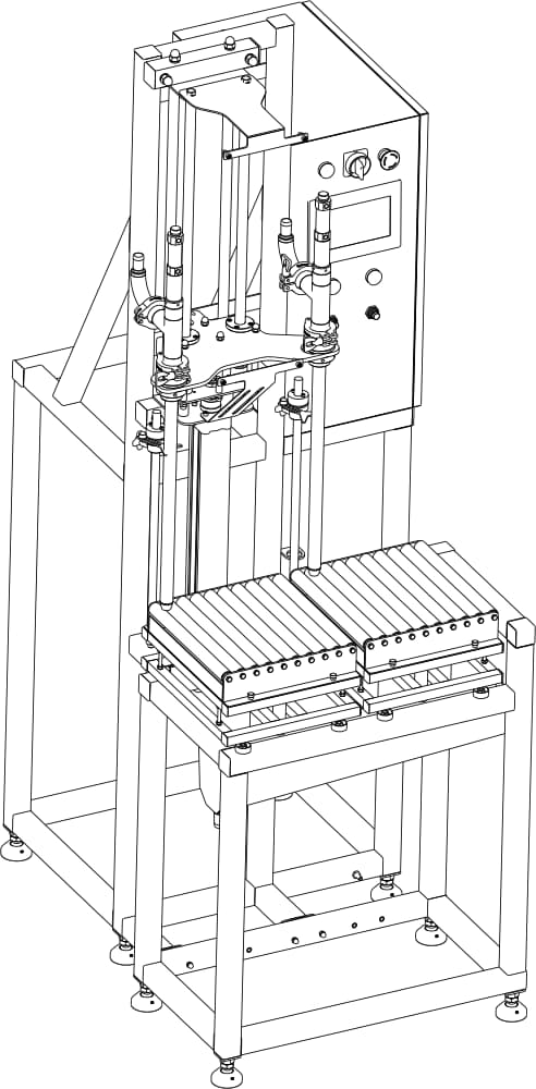 автоматический блок розлива бытовой химии