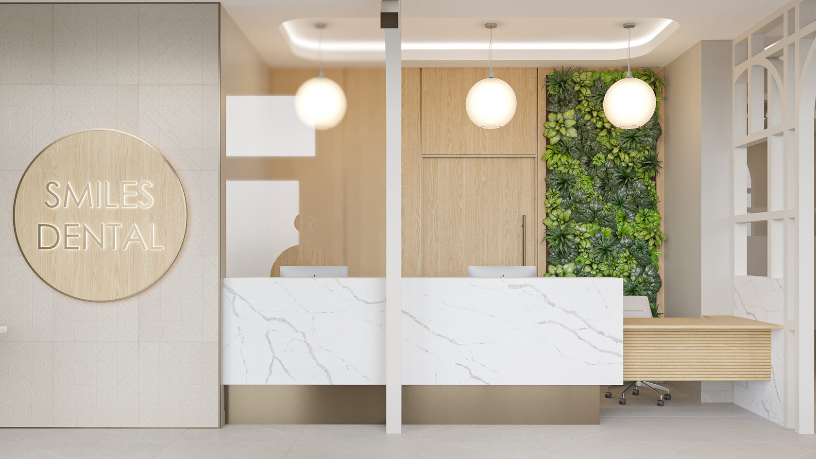 INTERIOR DESIGN OF A DENTAL CLINIC SMILES DENTAL