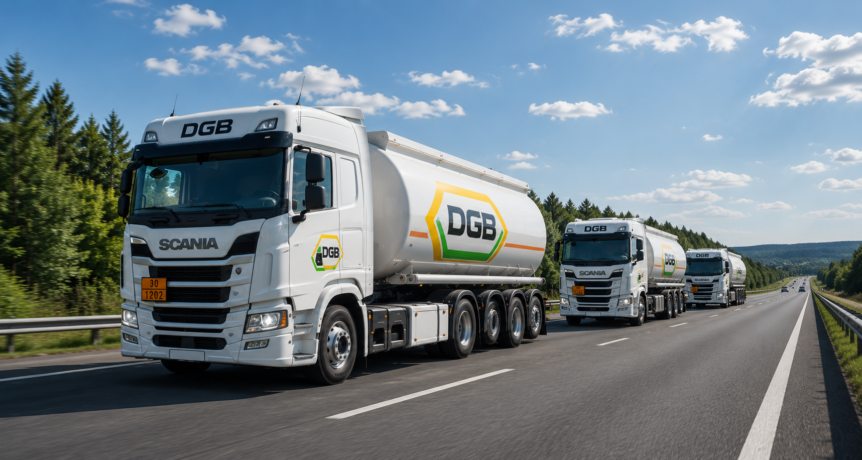 Бензовозы DGB на трассе