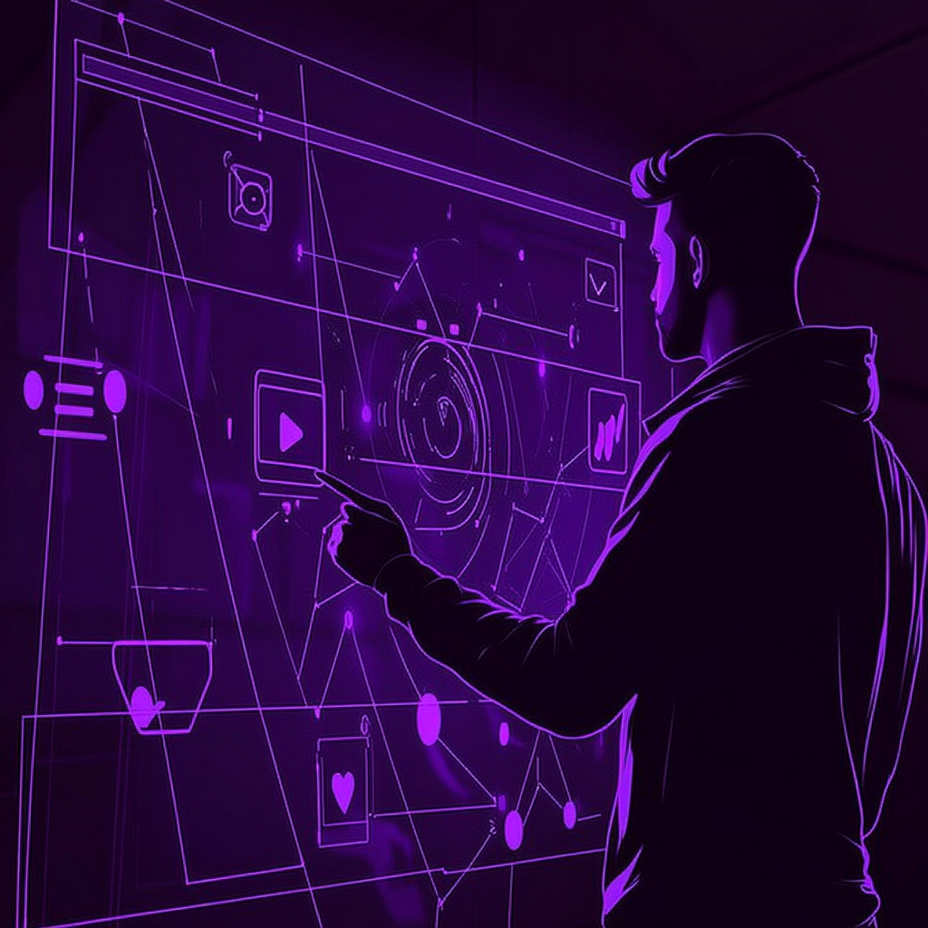 A visually engaging representation of Neurohelper.ai's features for marketers and bloggers.
