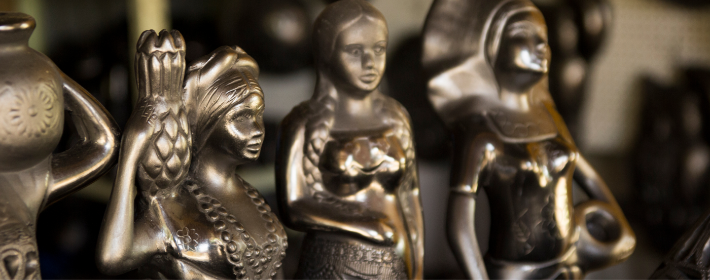 figuras de barro negro oaxaqueño