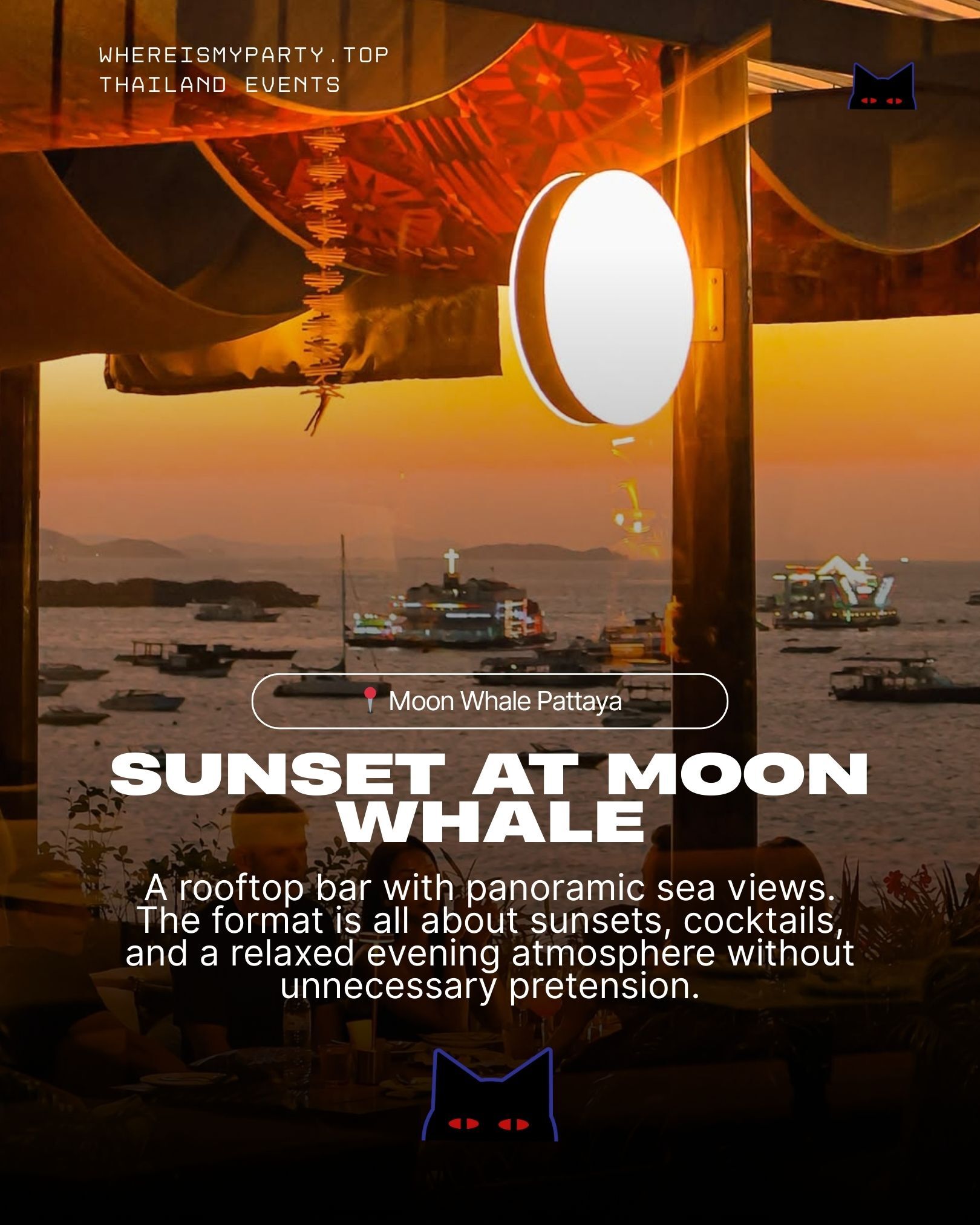 Rooftop bar Moon Whale in Pattaya