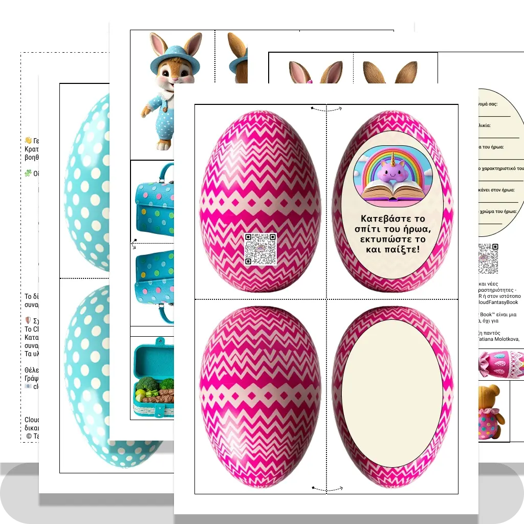 Ο χαρακτήρας Bunny και τα πράγματά του με ένα ερωτηματολόγιο