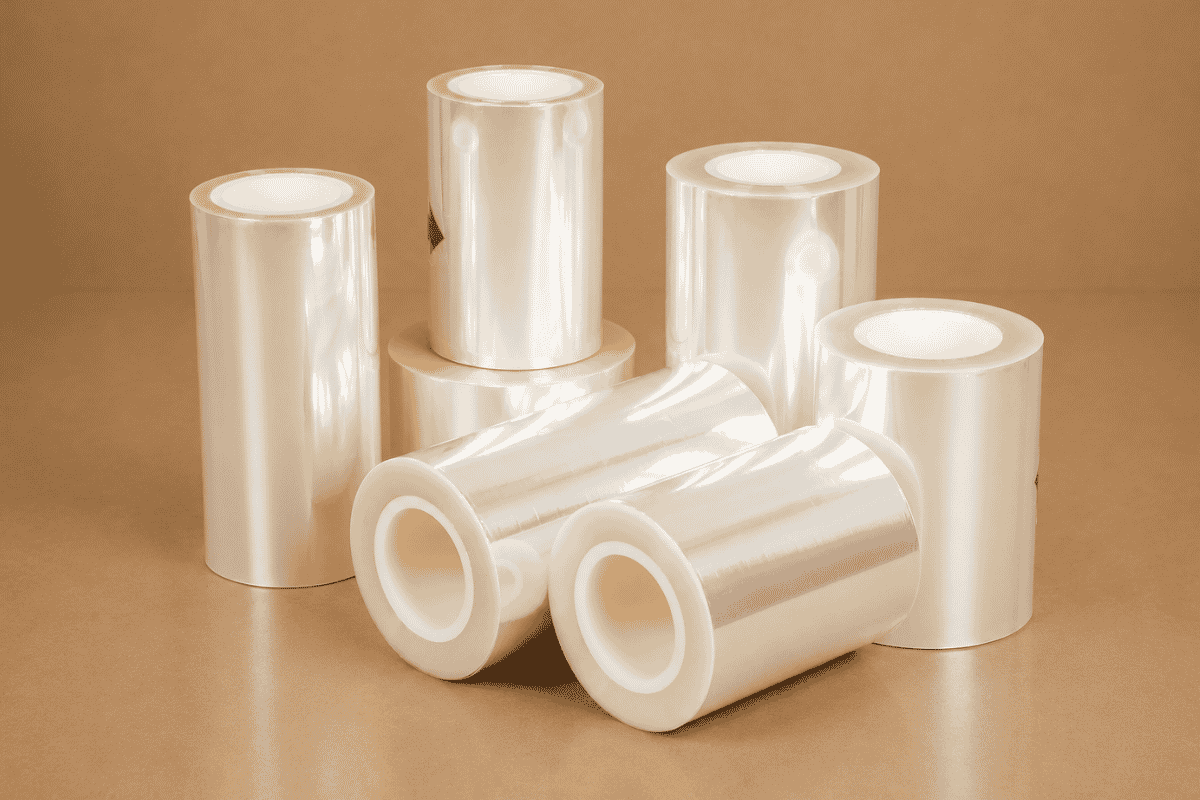 BOPP and BOPET packaging film rolls from China for B2B supply