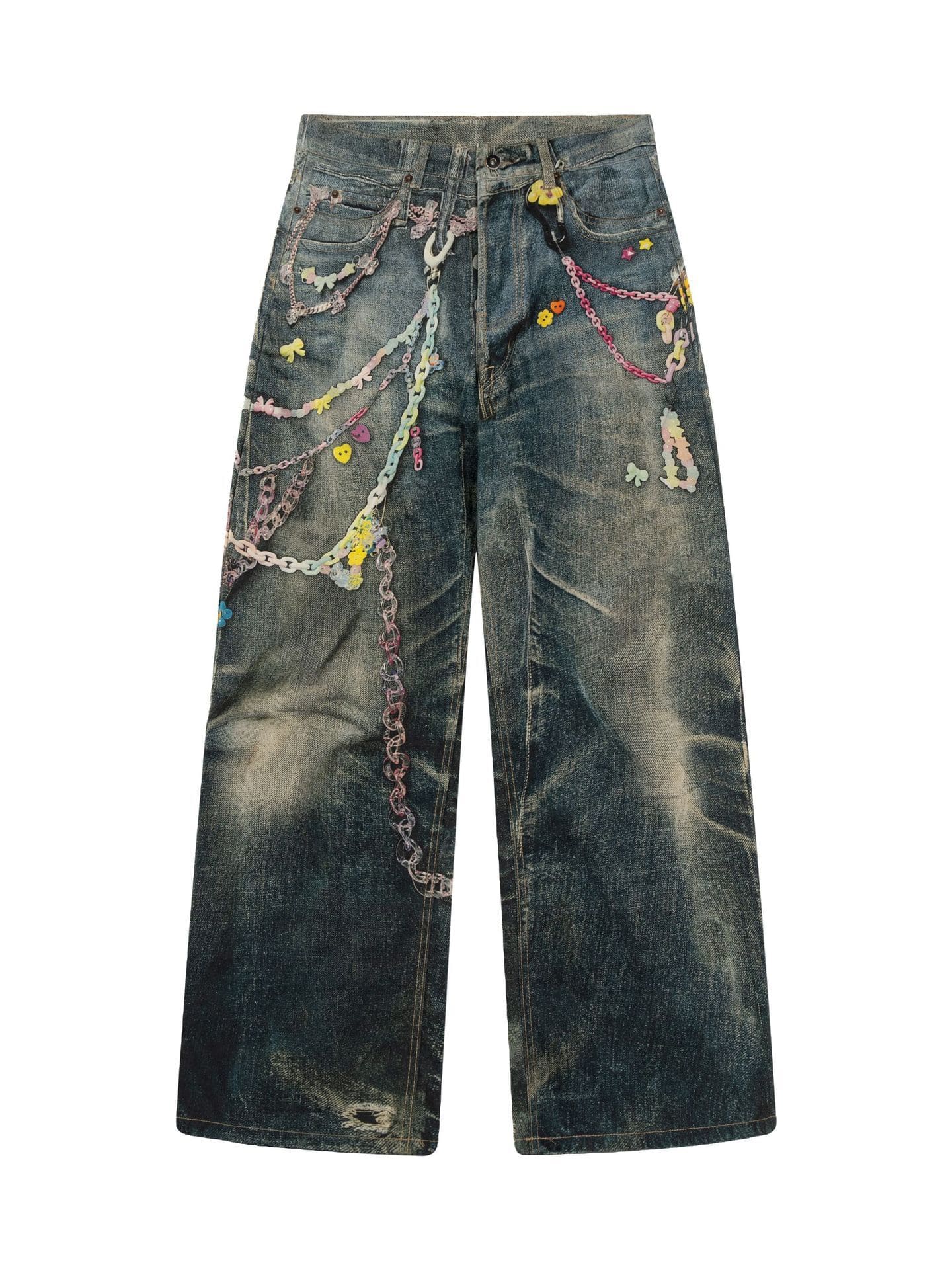 Джинси Acne Studios з ланцюжками Купити Архів