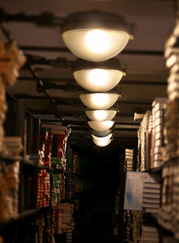 Still from the video Library of Unread Books