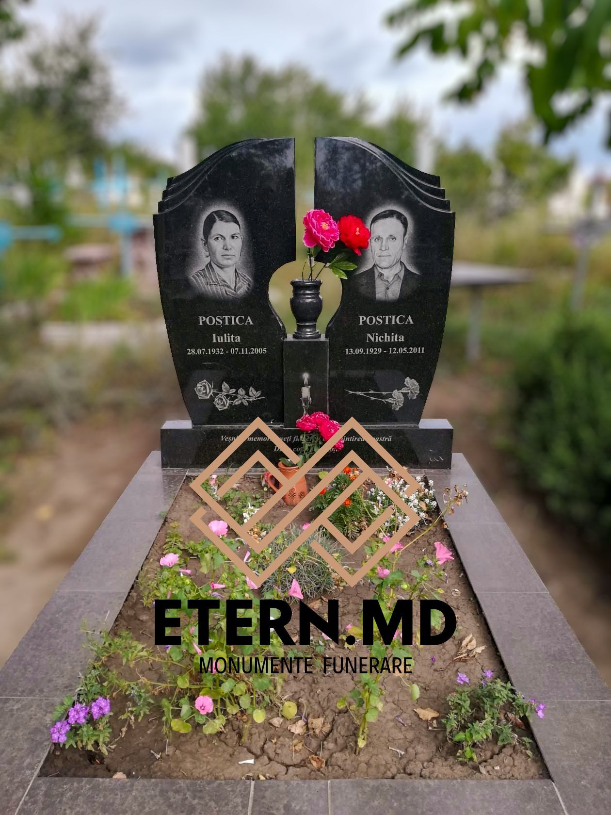 modele monumente funerare duble