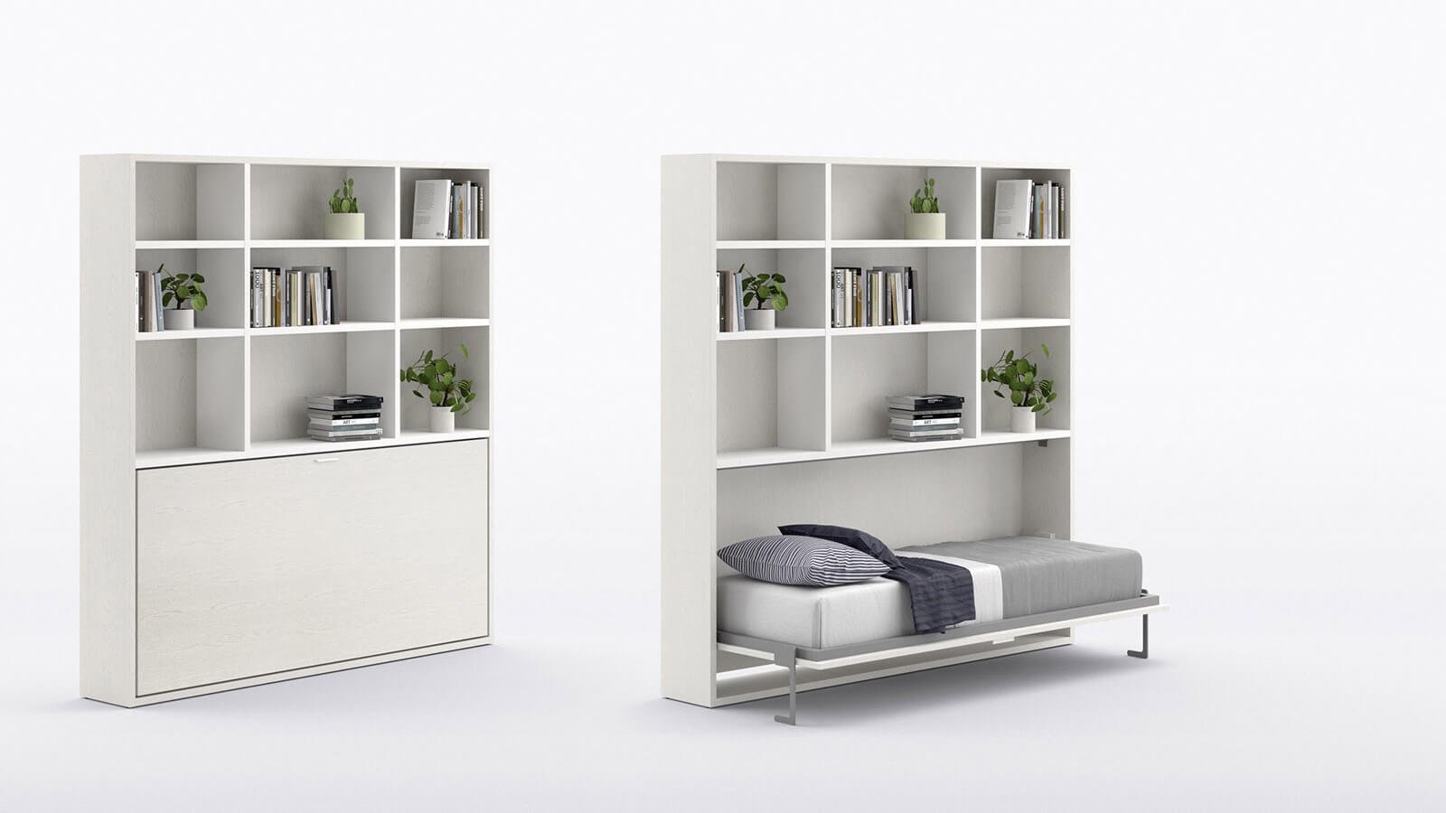 Односпальная кровать из шкафа