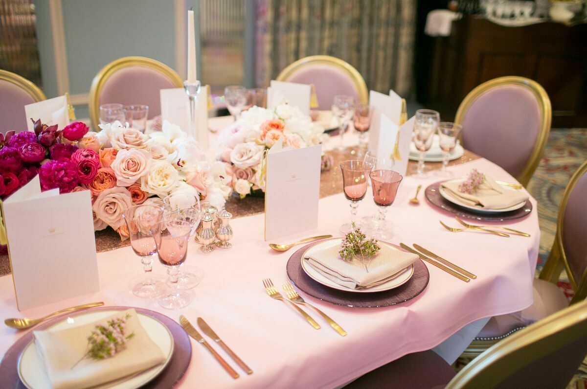 Birthday pink flowers