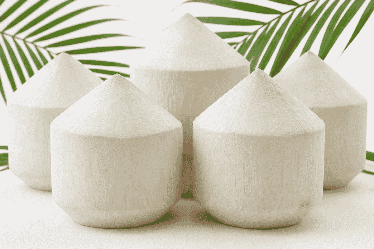 Fresh Diamond drinking coconuts from Vietnam