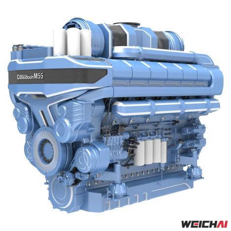 Weichai Baudouin 12M marine diesel engine — Weichai and Baudouin marine parts sourced by IWH from Turkey