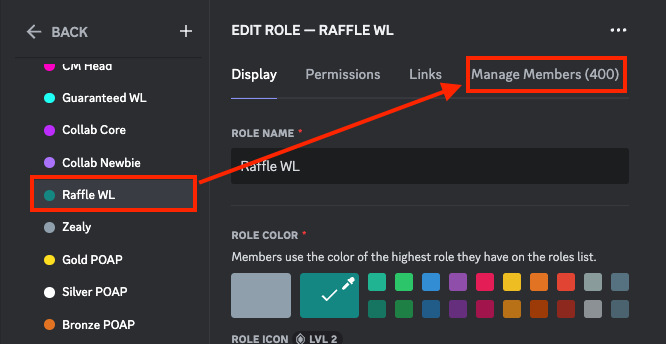 Whitelist registrations