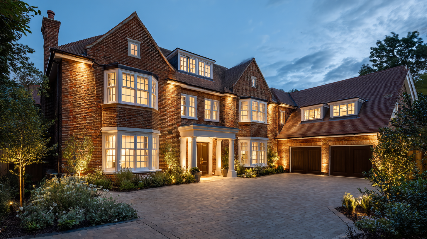 Large residential property protected by an integrated WESEC security system