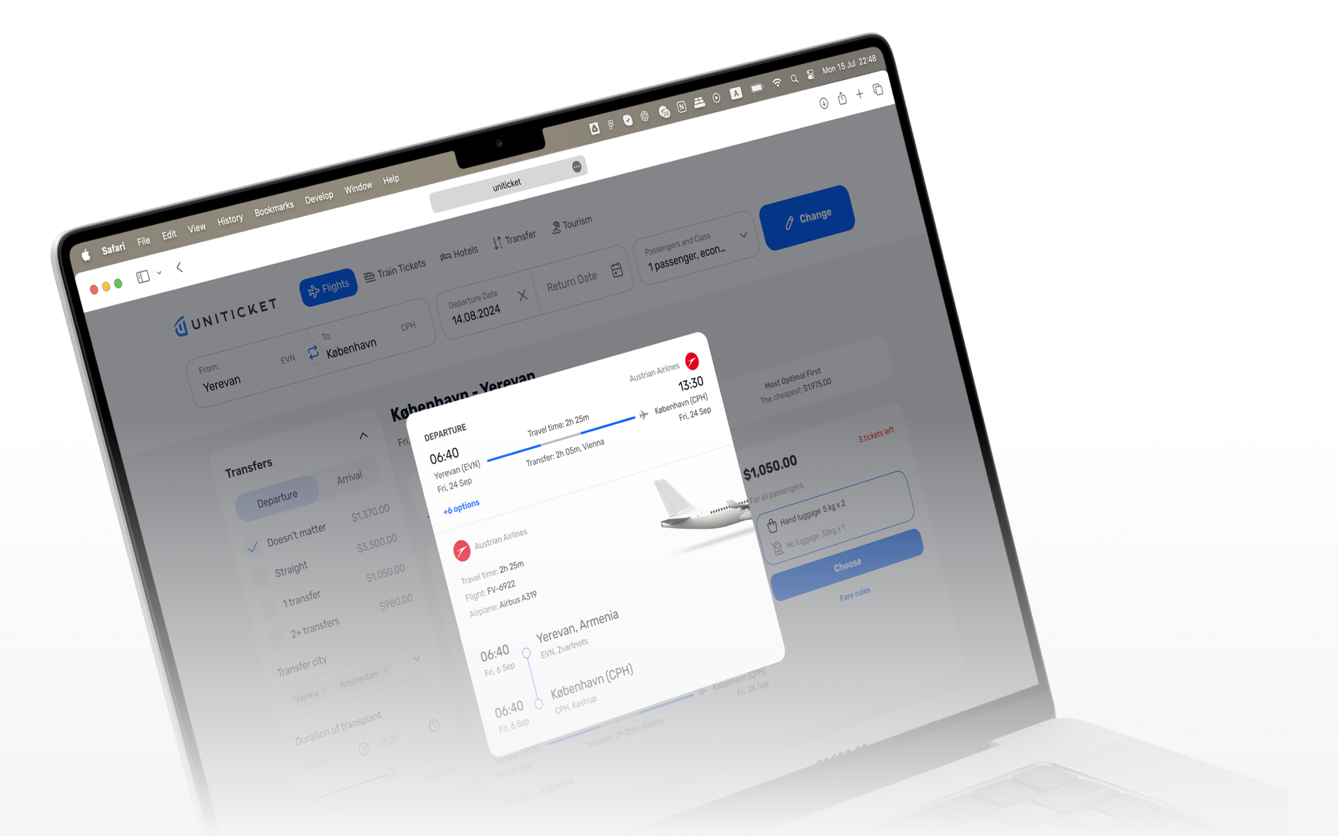 Uniticker Uniticket | Case study | VC design