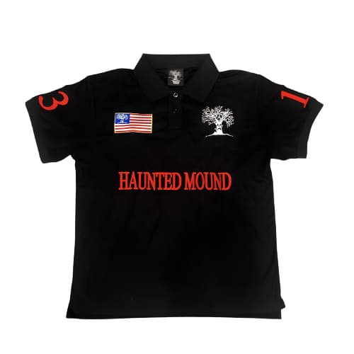 Поло Haunted Mound чорне замовити