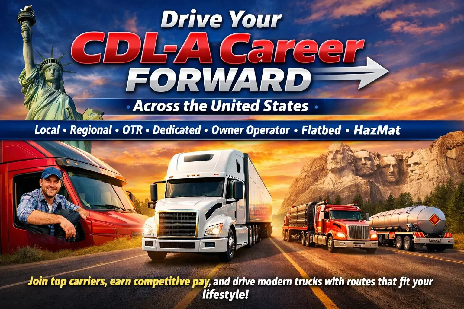 CDL-A Truck Driving Jobs USA
