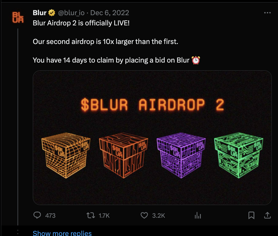 Second Blur Airdrop