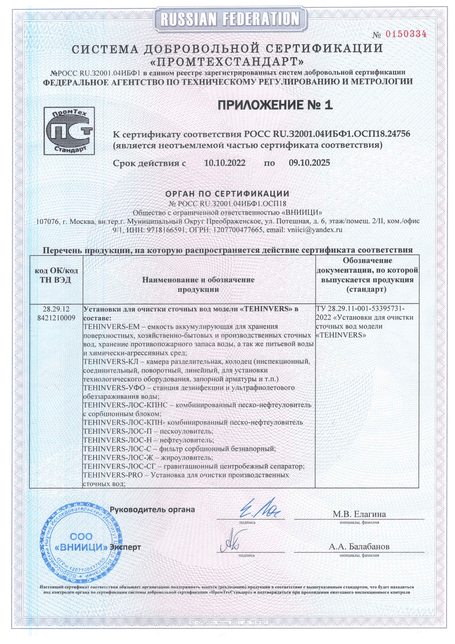 Сертификат соответствия