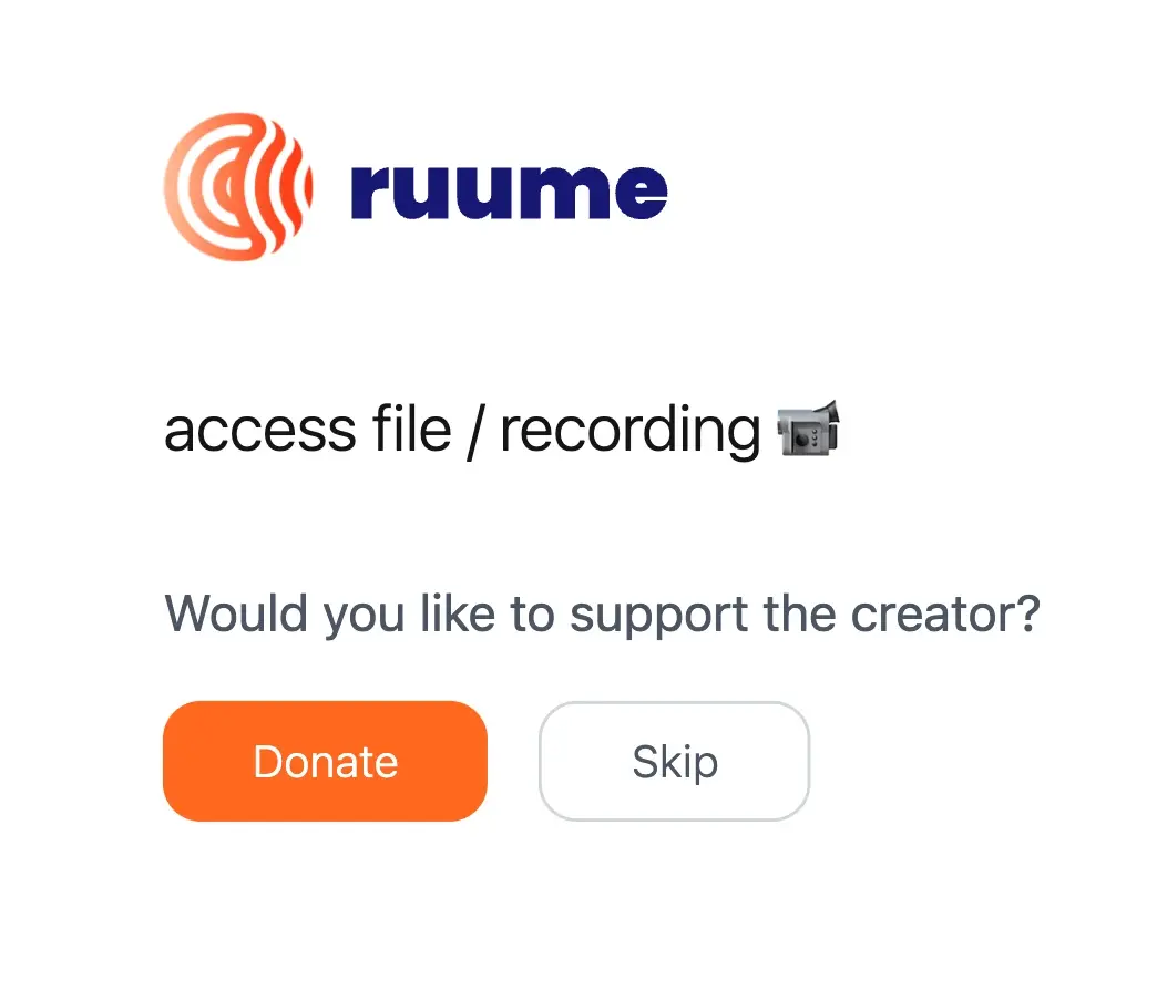 the background and embed link features in a ruume