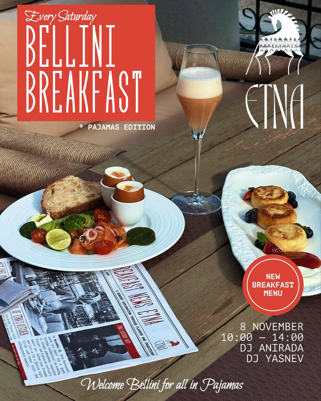 Завтрак с Bellini — субботний бранч в Bang Tao, 10:00–14:00