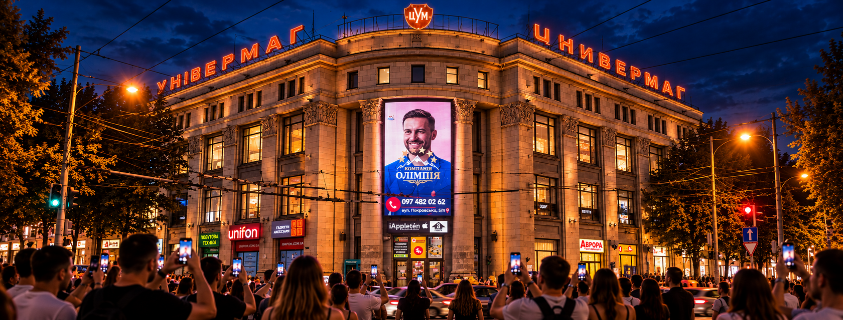 LED-екран StreamFox для зовнішньої реклами у Житомирі