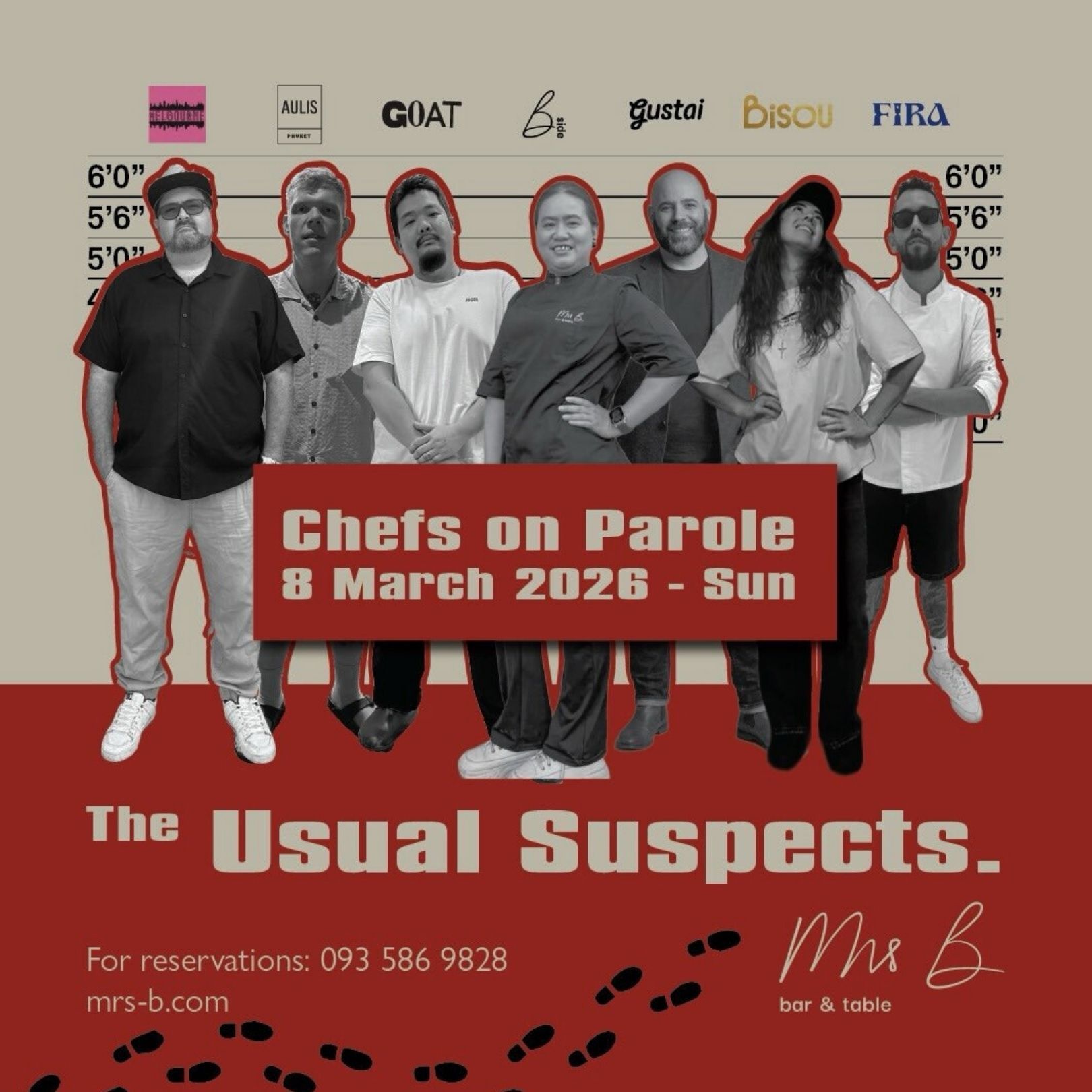 CHEFS ON PAROLE — УЖИН В MRS B BAR &amp; TABLE