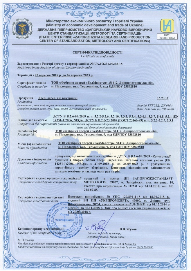 сертифікати верто