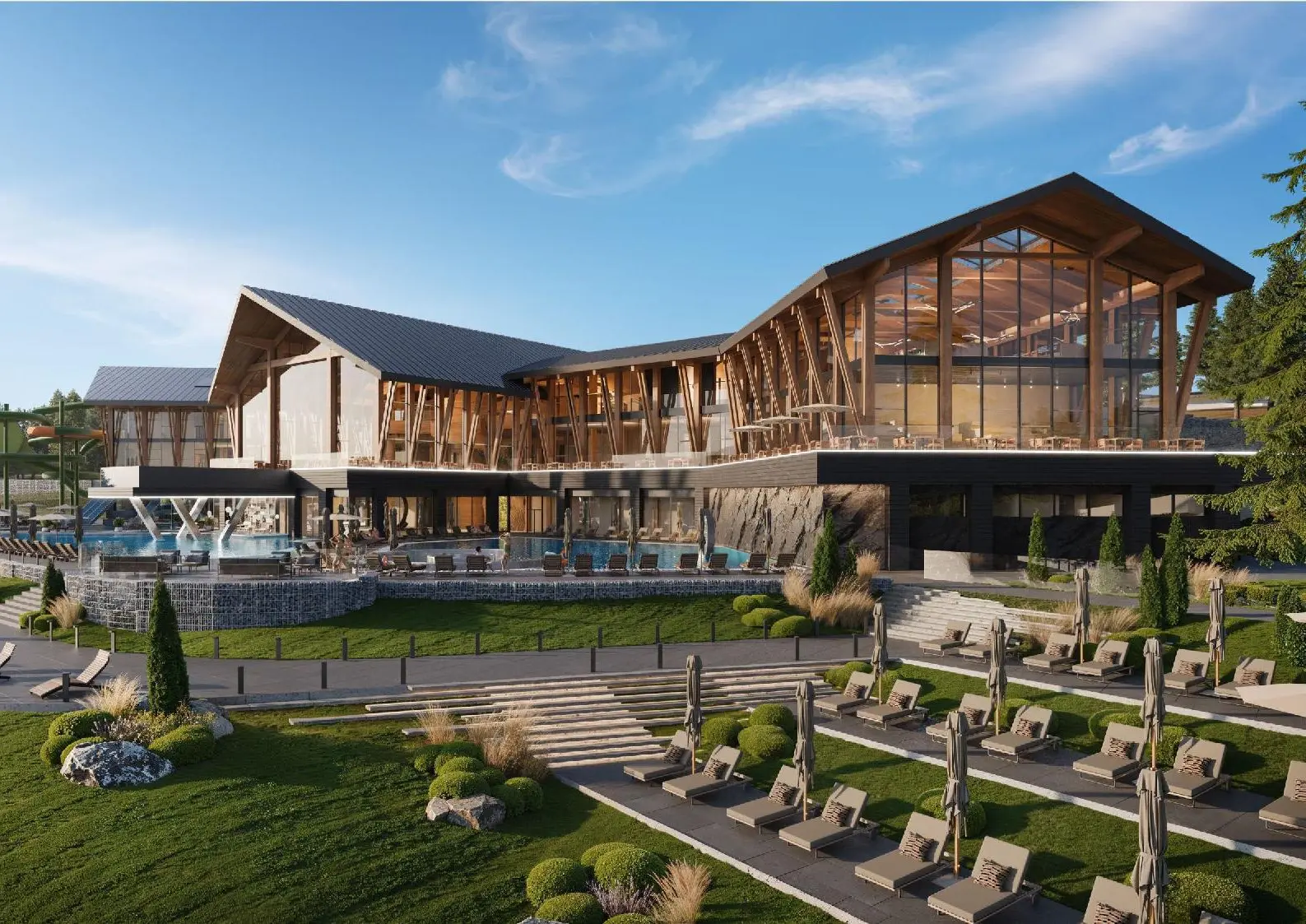 Apartel Skhidnytsya — главный вид комплекса