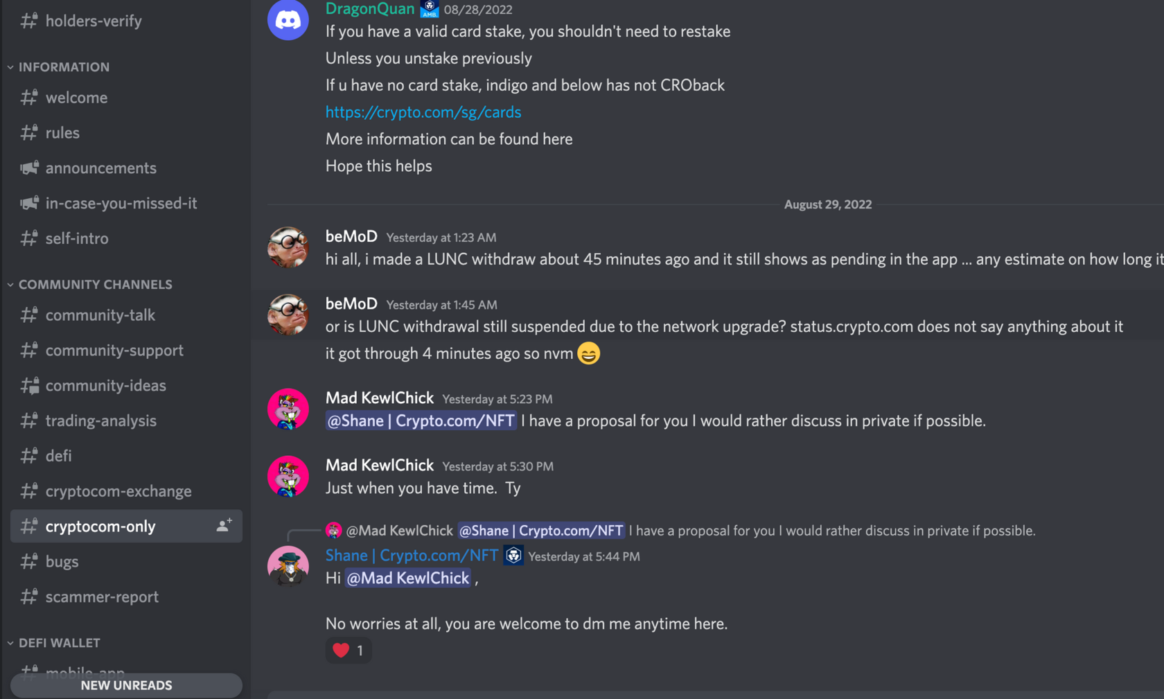 Crypto.com discord