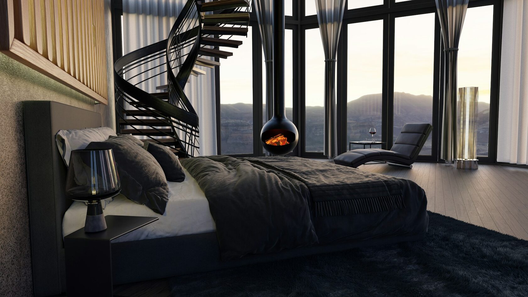 AI-Visualisierung Penthouse Vorher-Nachher