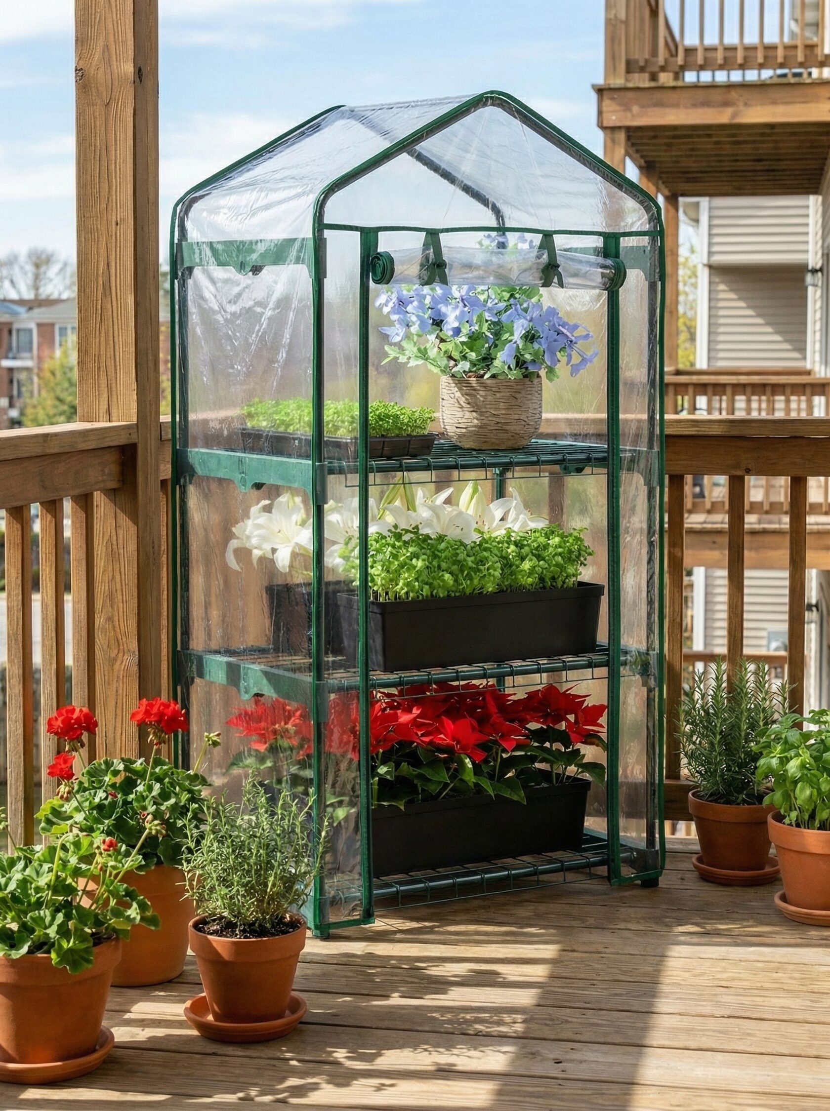 Міні теплиця на балконі